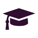 purple graduation cap