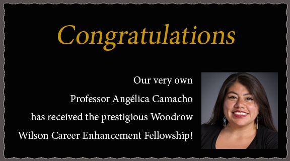 Congratulations Professor Angélica Camacho